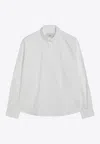 Ami Alexandre Mattiussi Embroidered Ami De Coeur Shirt In White