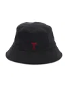 Ami Alexandre Mattiussi Embroidered Bucket Hat In Black