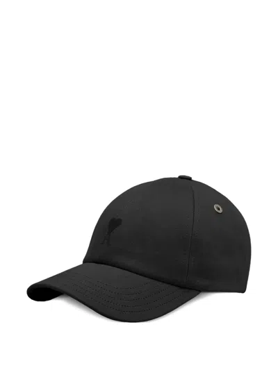 Ami Alexandre Mattiussi Embroidered-buckle Baseball Cap In Black