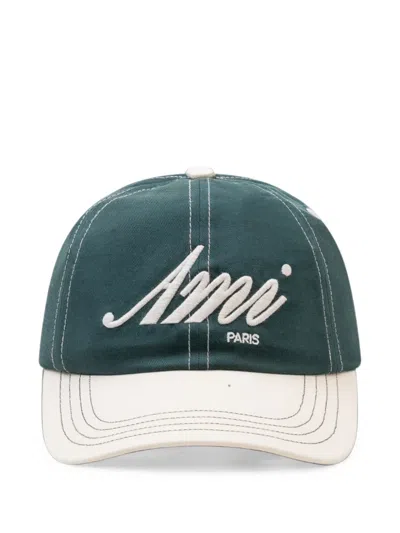 Ami Alexandre Mattiussi Embroidered Cap In Multi