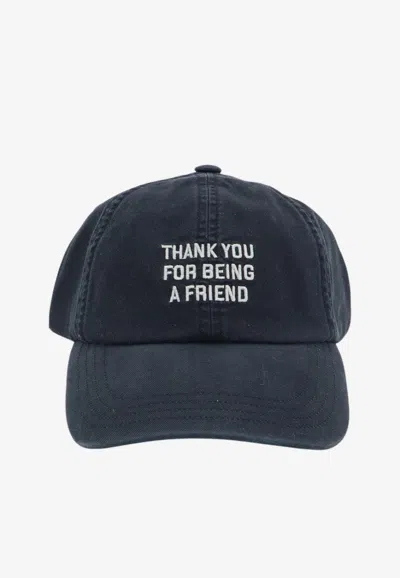 Ami Alexandre Mattiussi Embroidered Faded Baseball Cap In Black