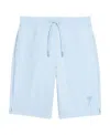 Ami Alexandre Mattiussi Embroidered-logo Track Shorts In Blue