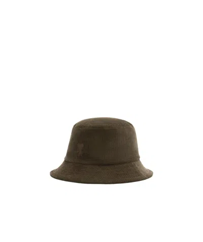 Ami Alexandre Mattiussi Embroidery Fisherman's Hat In Green