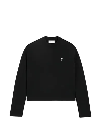 Ami Alexandre Mattiussi Embroidery Sweatshirt In Black