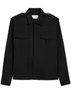 Ami Alexandre Mattiussi Epaulette-detail Military Shirt In Black