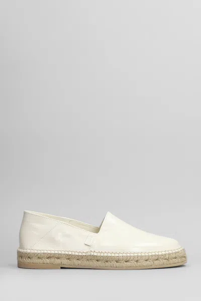 AMI ALEXANDRE MATTIUSSI ESPADRILLES IN BEIGE LEATHER