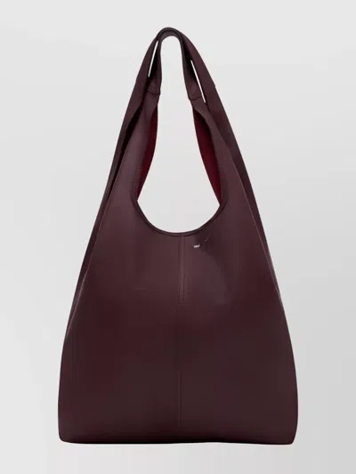 Ami Alexandre Mattiussi Etienne Leather Shopper Bag In Purple