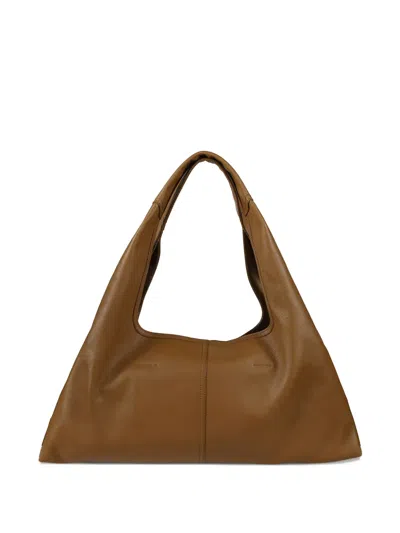AMI ALEXANDRE MATTIUSSI ETIENNE LEATHER SHOULDER BAG