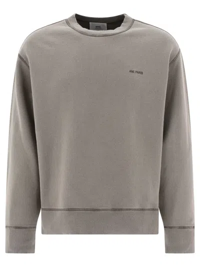 Ami Alexandre Mattiussi Fade Out Sweatshirts In Grey