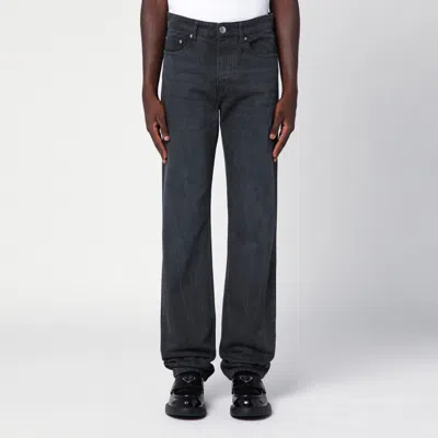 Ami Alexandre Mattiussi Ami Paris Faded Black Denim Jeans