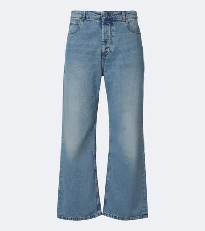 Ami Alexandre Mattiussi Faded Wide-leg Jeans In Blue
