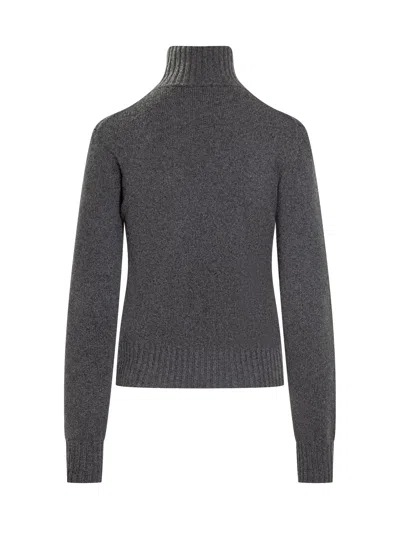Ami Alexandre Mattiussi Fashionable Dolcevita Sweater - Fall/winter 2025 In Anthracite