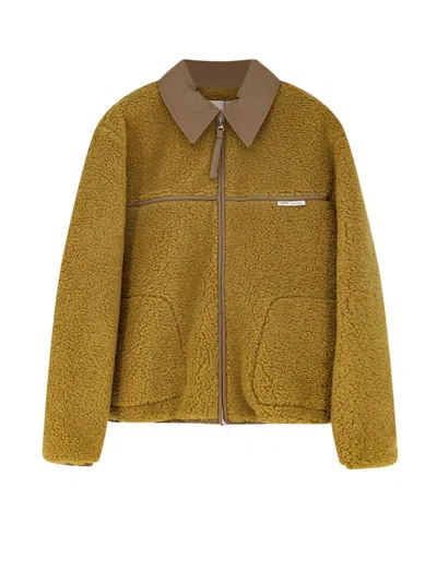 Ami Alexandre Mattiussi Zip-up Jacket With Structured Silhouette In Green