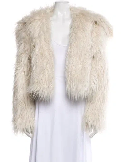 Pre-owned Ami Alexandre Mattiussi Faux Fur Jacket In Neutral