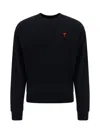 Ami Alexandre Mattiussi Ami De Coeur Logo-embroidered Pullover Sweatshirt