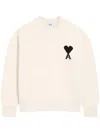 Ami Alexandre Mattiussi Ami Parisami De Coeur Sweater In Neutral