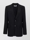Ami Alexandre Mattiussi Fitted Blazer With Single Button Front In Black