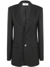 Ami Alexandre Mattiussi Ami Paris Fitted Two Button Jacket Clothing In Black