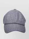 Ami Alexandre Mattiussi Flannel Curved Brim Cap With Eyelet Vents