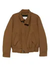 Ami Alexandre Mattiussi Flap-pocket Button Jacket In Brown