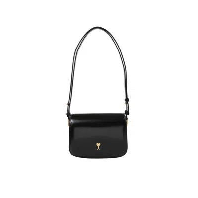 Ami Alexandre Mattiussi Flap Shoulder Bag In Black