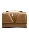 Ami Alexandre Mattiussi Brown Smooth Leather Voulez Vous Bag Brown In Brown