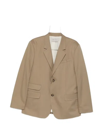 Ami Alexandre Mattiussi Flap-pocket Blazer In Brown