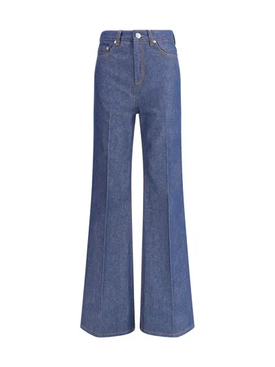 AMI ALEXANDRE MATTIUSSI FLARE FIT JEANS IN RAW
