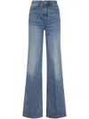 Ami Alexandre Mattiussi Ami Flare Fit Jeans With High Waist In Blue