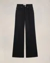 AMI ALEXANDRE MATTIUSSI FLARE FIT TROUSERS BLACK