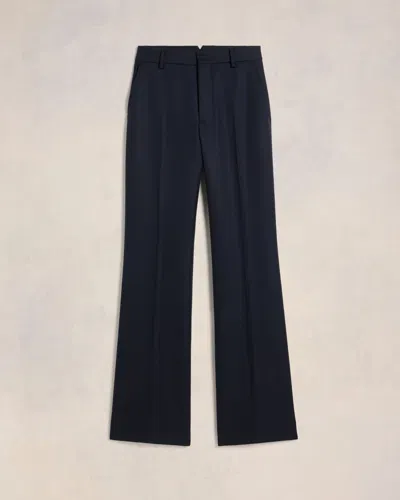 Ami Alexandre Mattiussi Flare Fit Trousers Blue In Navy Blue