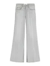 Ami Alexandre Mattiussi Slitted Flare Fit Jeans Grey For Women In Grey