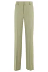 Ami Alexandre Mattiussi Flare Leg Pants With High Waist And Tailored Finish