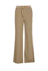 Ami Alexandre Mattiussi Flare Pants In Beige