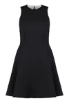 Ami Alexandre Mattiussi Sleeveless Virgin-wool Minidress In Black