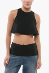Ami Alexandre Mattiussi Flared Cropped Top