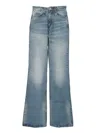 Ami Alexandre Mattiussi Flared Jeans Blue In Blue