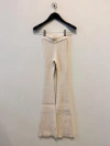 Ami Alexandre Mattiussi Flared Knitted Trousers In Nude