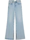 Ami Alexandre Mattiussi Flared-leg Cotton Jeans In Blue