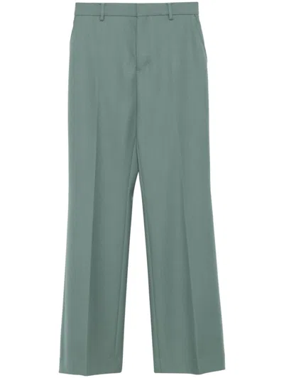 Ami Alexandre Mattiussi Flared Trousers In Green