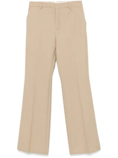 Ami Alexandre Mattiussi Flared Trousers In Neutrals