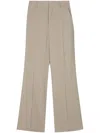 Ami Alexandre Mattiussi Twill Mid-rise Trousers In 2811 Light Taupe
