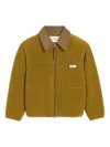 Ami Alexandre Mattiussi Ami Paris Zip Fleece Jacket In Green