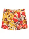 Ami Alexandre Mattiussi Floral-print Cotton Shorts In Multi