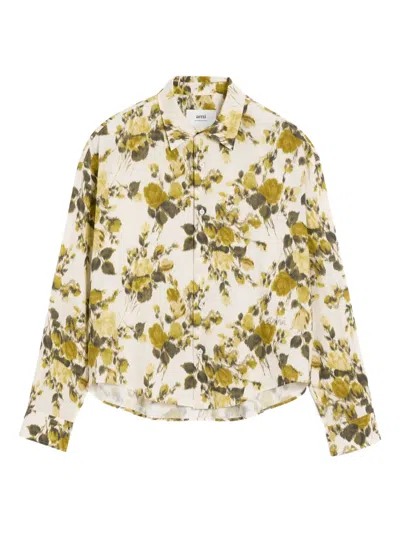 Ami Alexandre Mattiussi Floral-print Shirt In Multi