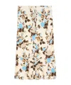 Ami Alexandre Mattiussi Floral-print A-line Skirt In Neutral