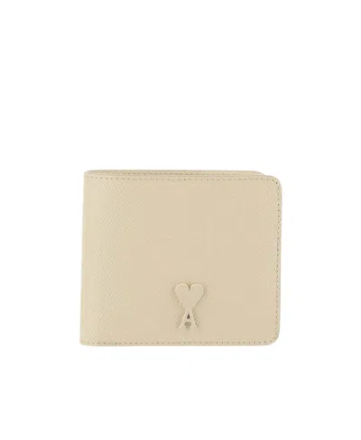 Ami Alexandre Mattiussi Fold Wallet In Half In Nude