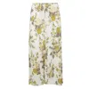 Ami Alexandre Mattiussi Frayed Floral Midi Skirt In Multi