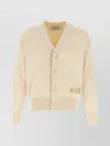 AMI ALEXANDRE MATTIUSSI 'FRIEND' CARDIGAN V-NECKLINE RIBBED CUFFS