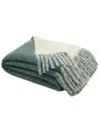 Ami Alexandre Mattiussi Fringe-detail Two-tone Blanket In 灰色